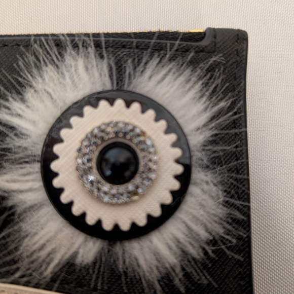 Kate Spade Penguin Black Dashing Beauty Bifold Card Wallet EUC - Picture 7 of 8